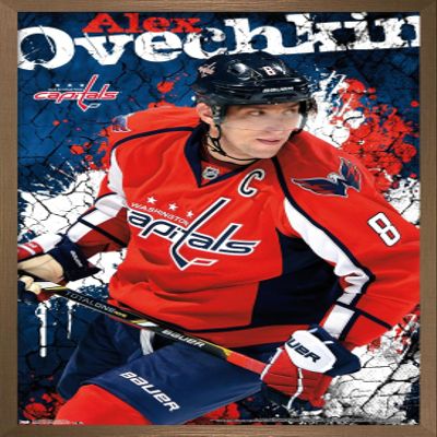 Trends International NHL Washington Capitals - Alex Ovechkin 13 Wall Poster, 14.725" x 22.375", Bronze Framed Version