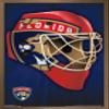 Trends International NHL Florida Panthers Mask 16 Wall Poster, 14.725" x 22.375", Bronze Framed Version view 1
