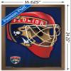Trends International NHL Florida Panthers Mask 16 Wall Poster, 14.725" x 22.375", Bronze Framed Version view 3