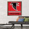 NFL Atlanta Falcons - Retro Logo 15 Wall Poster, 34L" x 22.4W", Bronze Framed Version view 2