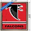 NFL Atlanta Falcons - Retro Logo 15 Wall Poster, 34L" x 22.4W", Bronze Framed Version view 3