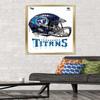 Trends International NFL Tennessee Titans - Drip Helmet 20 Wall Poster, 22.375" x 34", Gold Framed Version view 2