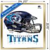 Trends International NFL Tennessee Titans - Drip Helmet 20 Wall Poster, 22.375" x 34", Gold Framed Version view 3
