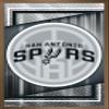 Trends International NBA San Antonio Spurs - Logo 17 Wall Poster, 22.4L x 14.7W, Bronze Framed Version view 1