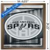 Trends International NBA San Antonio Spurs - Logo 17 Wall Poster, 22.4L x 14.7W, Bronze Framed Version view 3