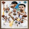Trends International NBA Golden State Warriors - Stephen Curry 16 Wall Poster, 22.375" x 34", Bronze Framed Version view 1