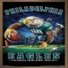 Trends International NFL Philadelphia Eagles - End Zone 17 Wall Poster, 14.725" x 22.375", Bronze Framed Version view 1