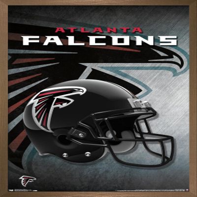 Trends International NFL Atlanta Falcons - Helmet 16 Wall Poster, 14.725" x 22.375", Bronze Framed Version
