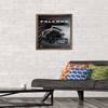 Trends International NFL Atlanta Falcons - Helmet 16 Wall Poster, 14.725" x 22.375", Bronze Framed Version view 2
