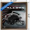 Trends International NFL Atlanta Falcons - Helmet 16 Wall Poster, 14.725" x 22.375", Bronze Framed Version view 3