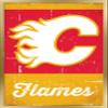 Trends International NHL Calgary Flames - Retro Logo 13 Wall Poster, 14.725" x 22.375", Gold Framed Version view 1