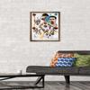 Trends International NBA Golden State Warriors - Stephen Curry 16 Wall Poster, 14.725" x 22.375", Bronze Framed Version view 2