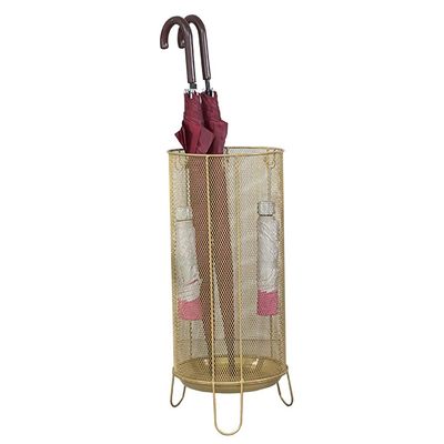 Umbrella Racks Hua Metal Umbrella Stand, Business Umbrella Bucket in The Lobby of The Home Hotel, Large Capacity Storage of 5~12 Umbrellas, Waterproof and Rustproof, 3 Colors