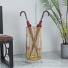 Umbrella Racks Hua Metal Umbrella Stand, Business Umbrella Bucket in The Lobby of The Home Hotel, Large Capacity Storage of 5~12 Umbrellas, Waterproof and Rustproof, 3 Colors view 2