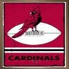 Trends International NFL Arizona Cardinals - Retro Logo 15 Wall Poster, 22.4L x 14.7W, Bronze Framed Version view 1
