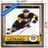 Trends International NHL Pittsburgh Penguins - Kris Letang 16 Wall Poster, 14.725" x 22.375", Bronze Framed Version view 3