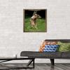 Trends International Famous Kitten Hang In There Poster Wall Poster, 22.4L x 14.7W, Bronze Framed Version view 2