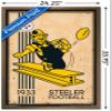 Trends International NFL Pittsburgh Steelers - Retro Logo 14 Wall Poster, 22.375" x 34", Bronze Framed Version view 3