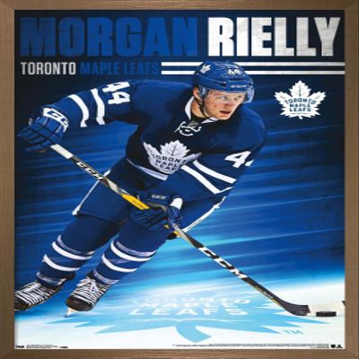 Trends International NHL Toronto Maple Leafs - Morgan Rielly 16 Wall Poster, 22.375" x 34", Bronze Framed Version