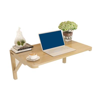 Wall-Mounted Computer Desk,Wooden Drop-Leaf Table Wall Table Study Table Double Support Side Table