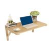 Wall-Mounted Computer Desk,Wooden Drop-Leaf Table Wall Table Study Table Double Support Side Table view 1