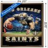 Trends International NFL New Orleans Saints - End Zone 17 Wall Poster, 22.375" x 34", Bronze Framed Version view 3