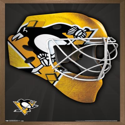 Trends International NHL Pittsburgh Penguins - Mask 16 Wall Poster, 22.375" x 34", Bronze Framed Version