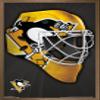 Trends International NHL Pittsburgh Penguins - Mask 16 Wall Poster, 22.375" x 34", Bronze Framed Version view 1
