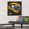 Trends International NHL Pittsburgh Penguins - Mask 16 Wall Poster, 22.375" x 34", Bronze Framed Version view 2
