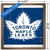Trends International NHL Toronto Maple Leafs - Retro Logo 16 Wall Poster, 14.725" x 22.375", Bronze Framed Version view 3