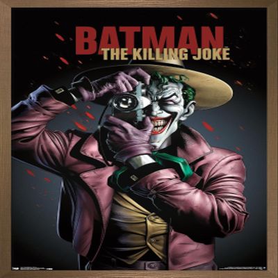 Trends International DC Comics Movie - The Killing Joke - Key Art Wall Poster, 14.725" x 22.375", Bronze Framed Version
