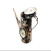 Alma Artte Hand Crafted Table Clock Made from Iron Watering Can, Camo White view 3