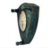 Alma Artte Wooden Wall Clock Made from Stool, Green view 2