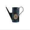 Alma Artte Hand Crafted Table Clock Made from Iron Watering Can, Blue view 1