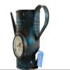 Alma Artte Hand Crafted Table Clock Made from Iron Watering Can, Blue view 2