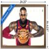 NBA Cleveland Cavaliers - Lebron James 17 Wall Poster, 22.4L" x 14.7W", Bronze Framed Version view 3
