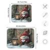 Nander Christmas Cute Gnome Dish Drying Mat for Kitchen Counter, Absorbent Reversible Dish Draining Mat,Rack Pad for Countertop, 18 x 24 Inches view 3