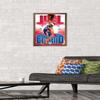 Trends International NBA Philadelphia 76ers - Joel EmbIId 17 Wall Poster, 22.4L x 14.7W, Bronze Framed Version view 2