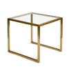 XWZJY Leisure Storage Table Bedside Table Clear Glass Top Coffee Table for Living Room Bedroom Home Decor,50x45x45cm view 1