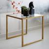 XWZJY Leisure Storage Table Bedside Table Clear Glass Top Coffee Table for Living Room Bedroom Home Decor,50x45x45cm view 2