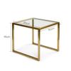 XWZJY Leisure Storage Table Bedside Table Clear Glass Top Coffee Table for Living Room Bedroom Home Decor,50x45x45cm view 3