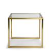 XWZJY Leisure Storage Table Bedside Table Clear Glass Top Coffee Table for Living Room Bedroom Home Decor,50x45x45cm view 4