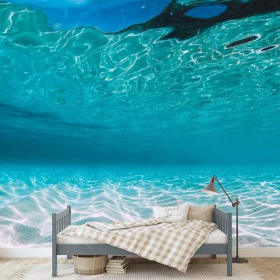 SIGNWIN Wall Mural Under The Sea Fish Removable Self-Adhesive Wallpaper Wall Decoration for Bedroom Living Room - 100x144 inches