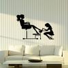 Vinyl Wall Decal Manicure Pedicure Nail Extension Beauty Studio Stickers Mural Large Decor (g4047) Black view 1
