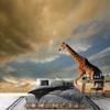 SIGNWIN Wall Mural Giraffe Removable Self-Adhesive Wallpaper Wall Decoration for Bedroom Living Room - 66x96 inches view 3