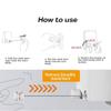 TYXTYX Retractable Clothesline Adjustable Stainless Steel Rope String Reel, Drill Free and Wall Mounted Method, Outdoor Indoor Retractable Washing Line, 4.2m view 4