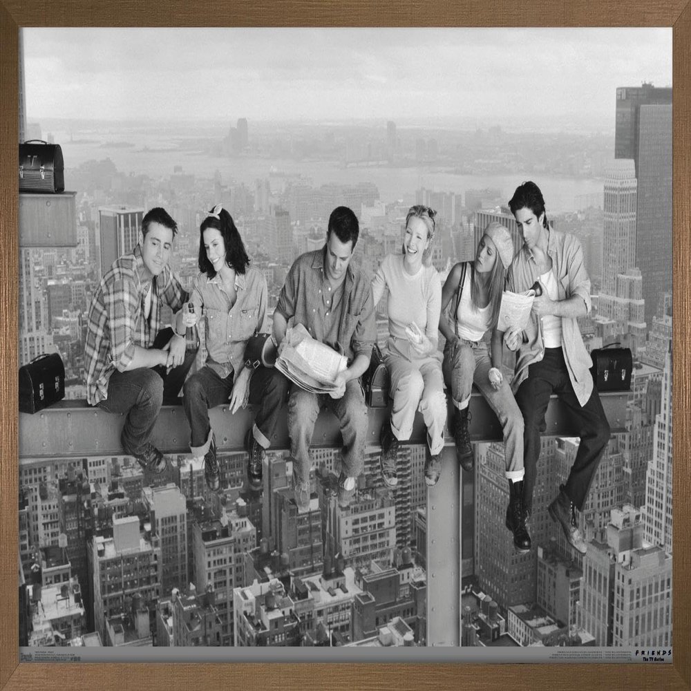 Trends International Friends - Posed Wall Poster, 14.725" x 22.375", Bronze Framed Version