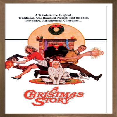 A Christmas Story - One Sheet Wall Poster, 22.4L x 14.7W, Bronze Framed Version