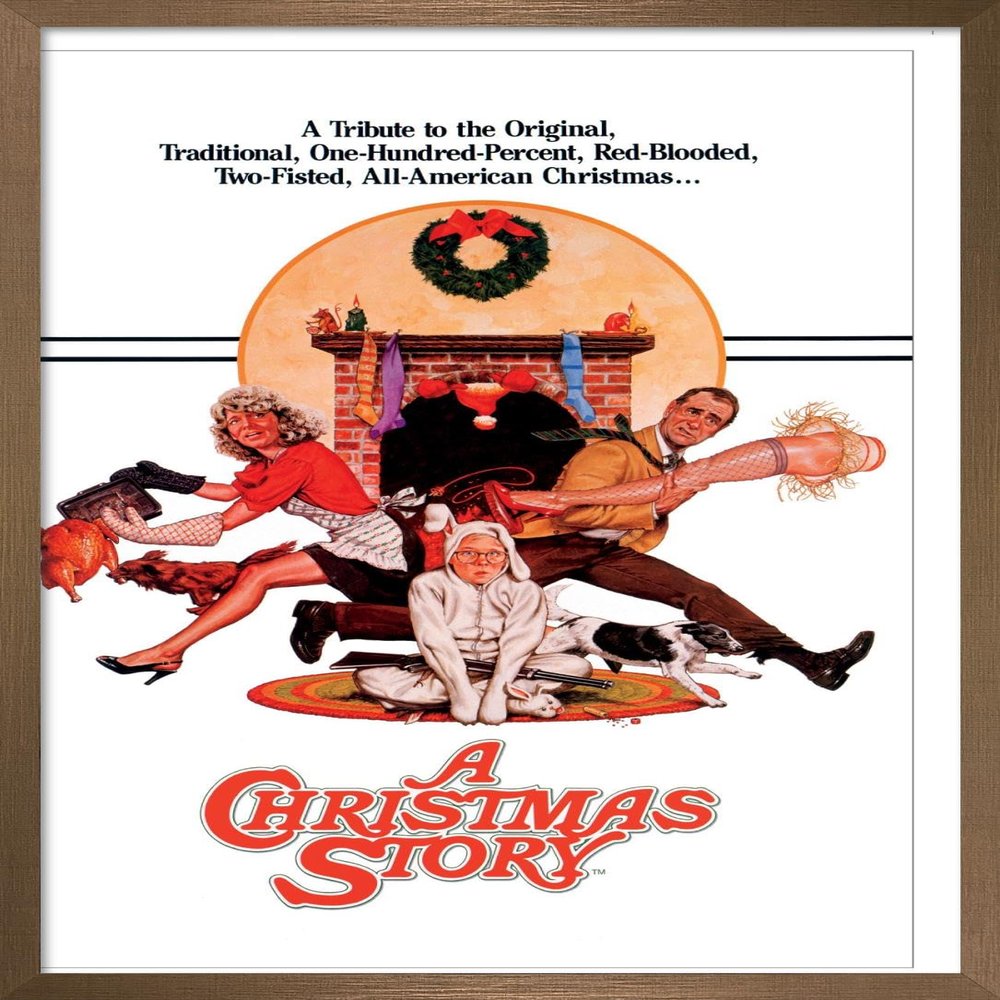 A Christmas Story - One Sheet Wall Poster, 22.4L x 14.7W, Bronze Framed Version