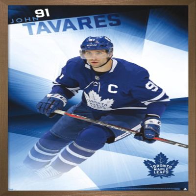 Trends International NHL Toronto Maple Leafs - John Tavares 19 Wall Poster, 14.725" x 22.375", Bronze Framed Version